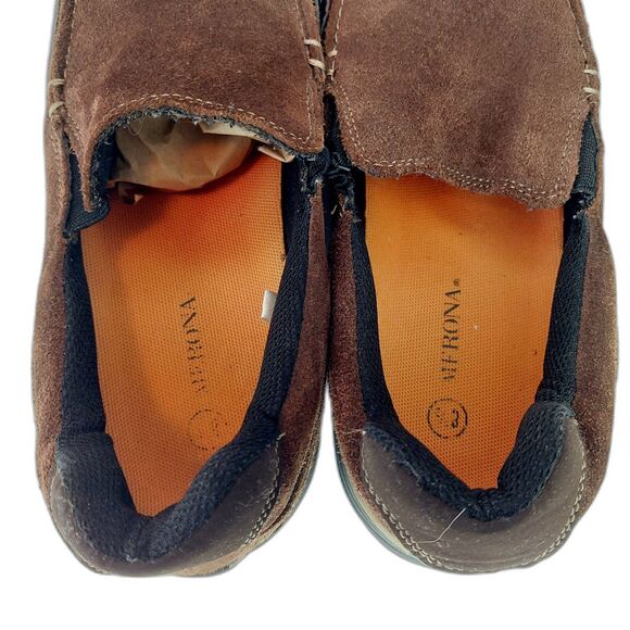 Men's Merona Brown Suede Slip-On Loafers Sz 8.5 - Picture 4 of 7